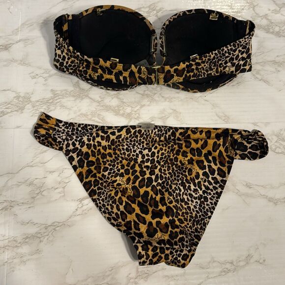 Victoria’s Secret Y2K strapless double cup push up bikini swimsuit 34A small - Picture 5 of 13